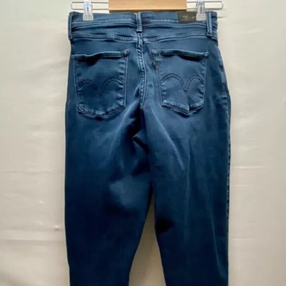 Levi's 512 Jeans Perfectly Slimming Super Skinny Blue Denim Women's 4 GUC - Picture 4 of 13